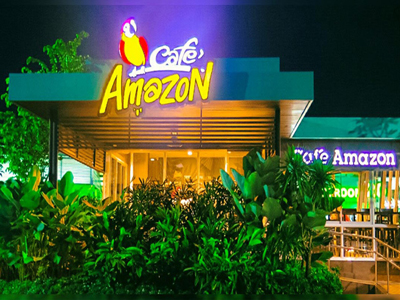 DSPPA Wall Mount Speaker Applied in Café Amazon, Thailand