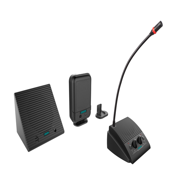 Window intercom microphone system