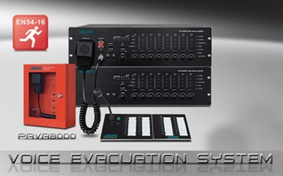PAVA8000 Integrated Voice Alarm PA System