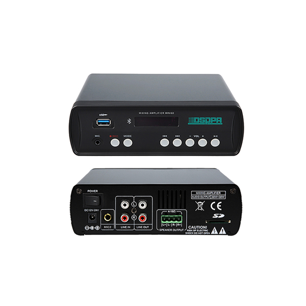Mini60 2x30W Mini Digital Amplifier with USB & Bluetooth