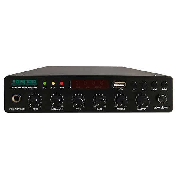 MP9306U 60W Ultra-thin Digital Mixer Amplifier