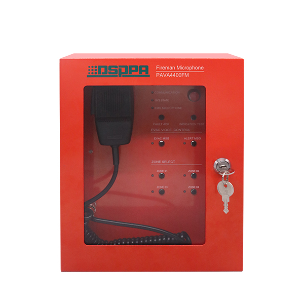 PAVA4400FM Wallmount Fireman Microphone
